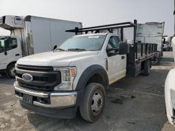 FORD F550 SUPER 2021 white  gas 1FDUF5GN5MDA09494 photo #3