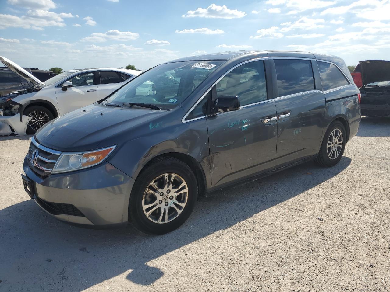 HONDA ODYSSEY EX 2012 silver  gas 5FNRL5H66CB025849 photo #1