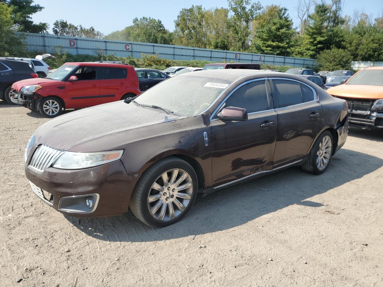 LINCOLN MKS 2012 maroon  gas 1LNHL9FT4CG806821 photo #1