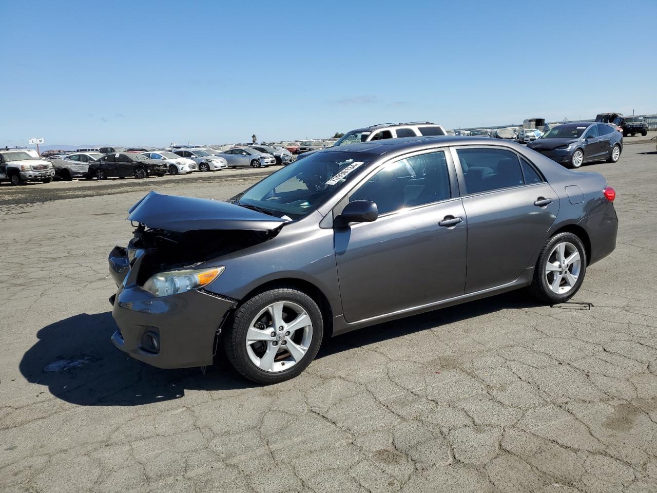 TOYOTA COROLLA BA 2013 gray  gas 5YFBU4EE0DP091081 photo #1