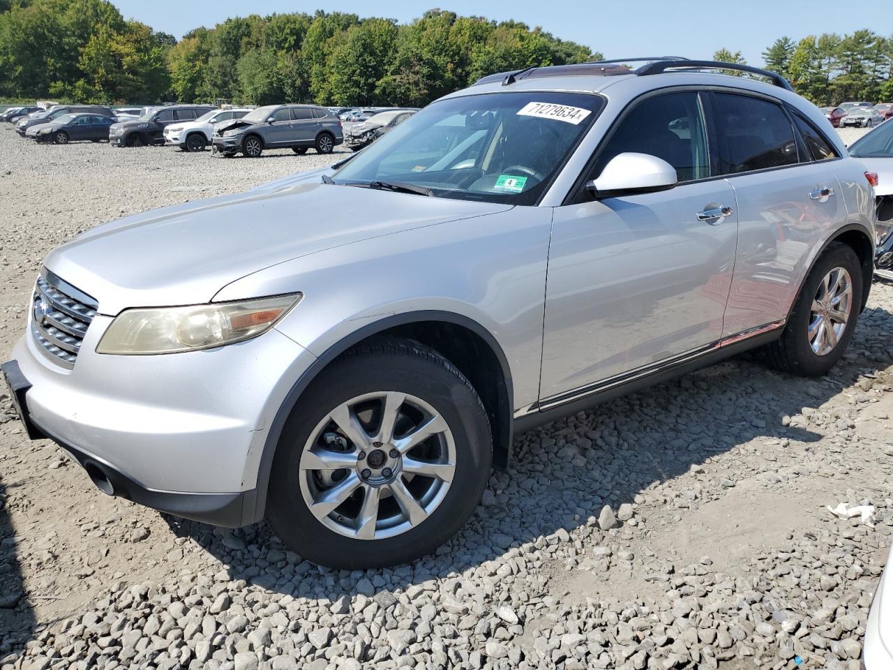 INFINITI FX35 2008 silver 4dr spor gas JNRAS08W68X200200 photo #1