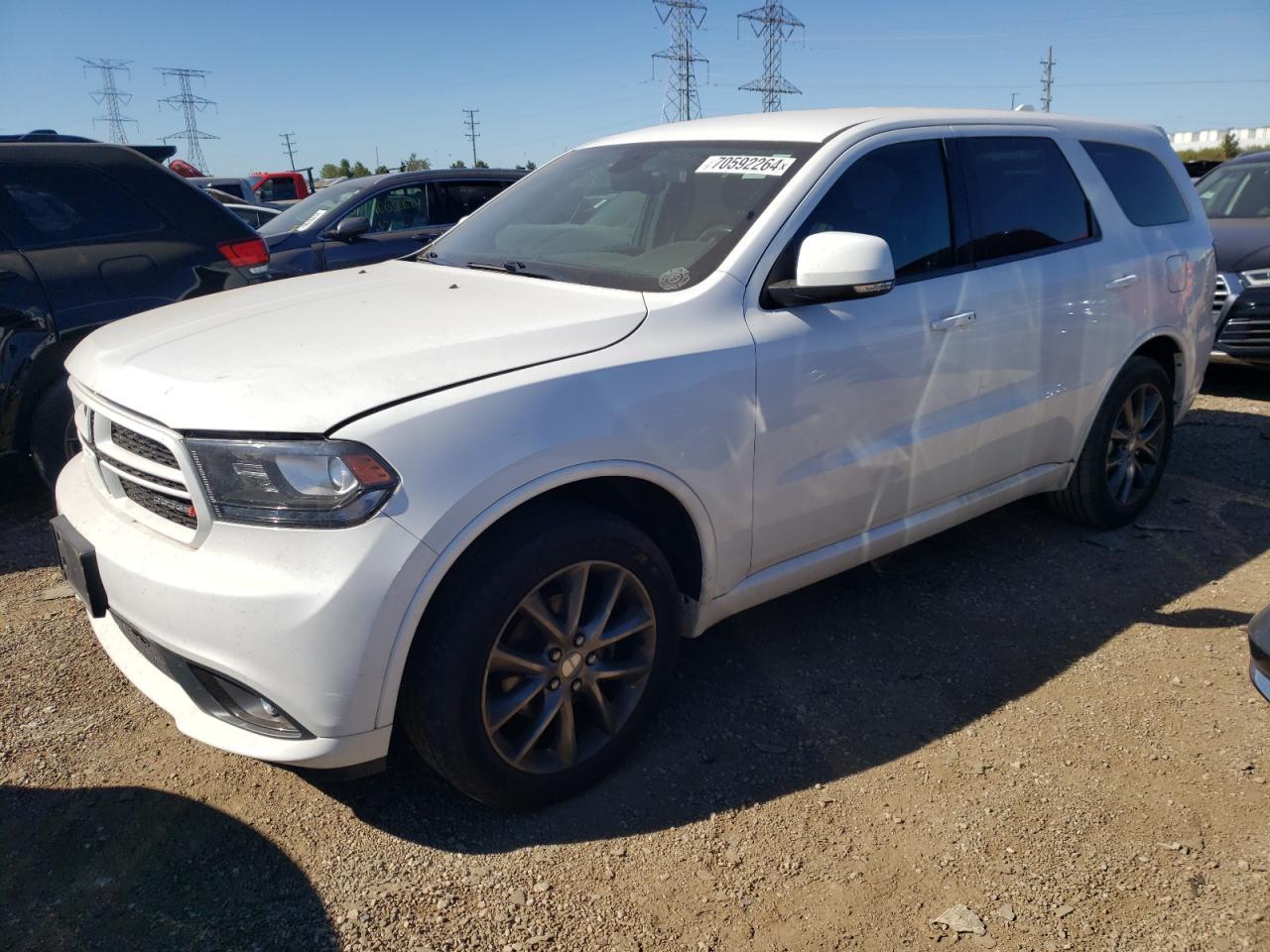 DODGE DURANGO GT 2017 white 4dr spor flexible fuel 1C4RDJDG0HC725021 photo #1