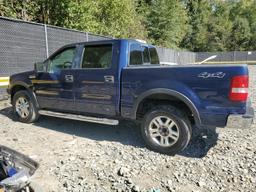 FORD F150 SUPER 2008 blue crew pic gas 1FTPW145X8FA45190 photo #3