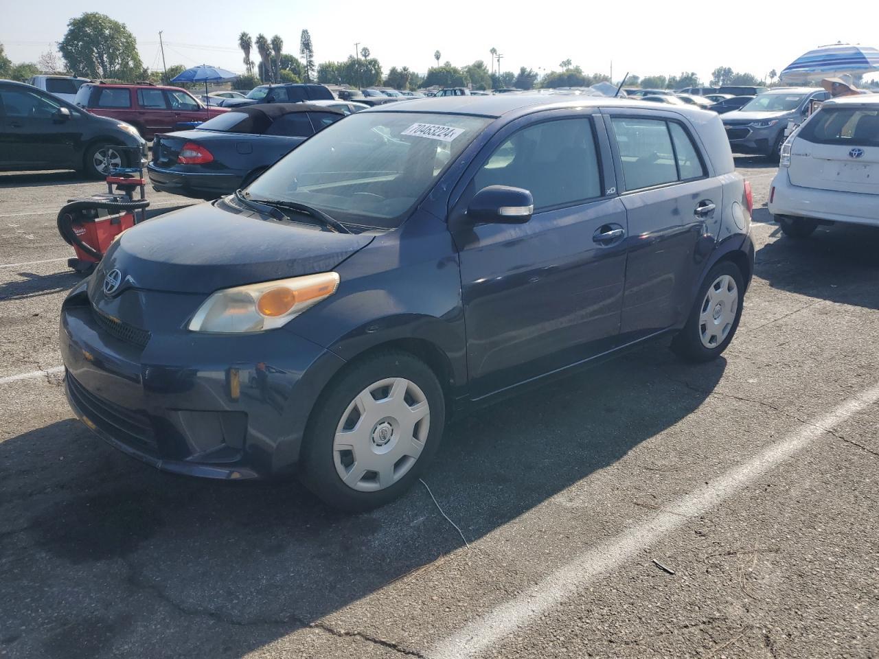 TOYOTA SCION XD 2008 blue  gas JTKKU10478J014742 photo #1