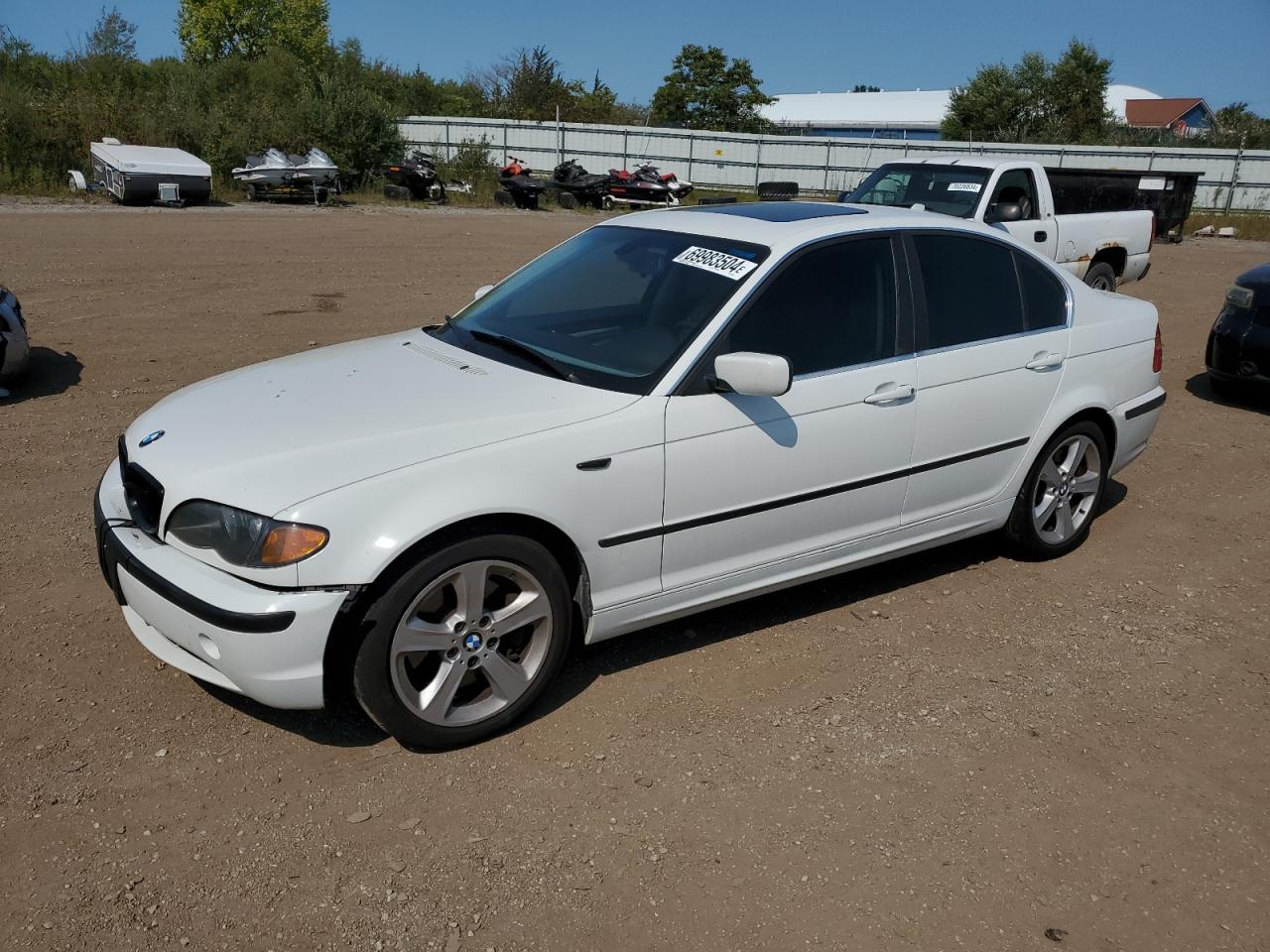 BMW 330 XI 2004 white  gas WBAEW53404PN33220 photo #1