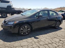 HONDA CIVIC EX 2013 black  gas 19XFB2F83DE206570 photo #2