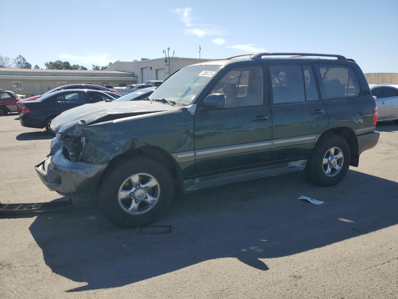 TOYOTA LAND CRUIS 2001 green  gas JTEHT05J012008368 photo #1