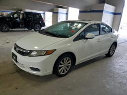 HONDA CIVIC EX 2012 white  gas 2HGFB2F82CH545714 photo #2