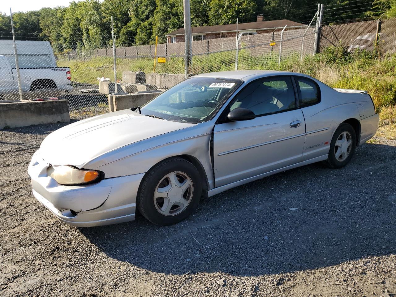 CHEVROLET MONTE CARL 2002 silver  gas 2G1WX15KX29239482 photo #1