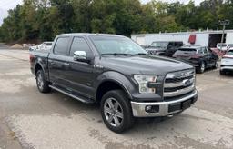 FORD F150 SUPER 2015 gray crew pic gas 1FTEW1EG5FFA65853 photo #2