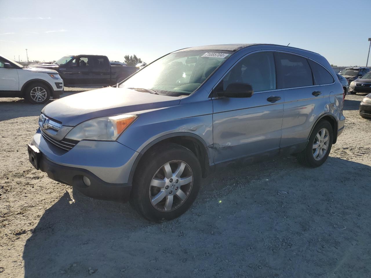 HONDA CR-V EX 2007 silver  gas JHLRE38547C013775 photo #1