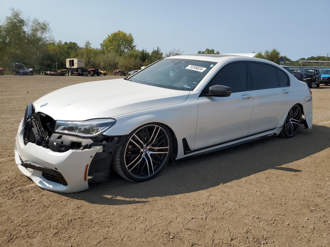 BMW 750 2016 white  gas WBA7F2C57GG419493 photo #1