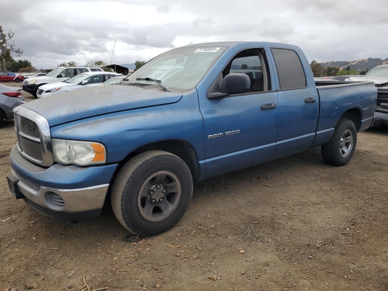 DODGE RAM 1500 S 2003 blue  gas 1D7HA18N03J586497 photo #1