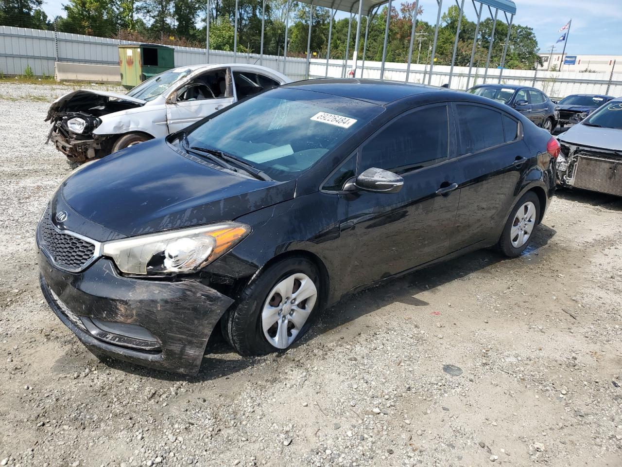 KIA FORTE LX 2015 black  gas KNAFX4A62F5407990 photo #1