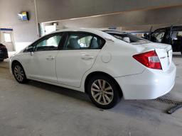 HONDA CIVIC EX 2012 white  gas 2HGFB2F82CH545714 photo #3