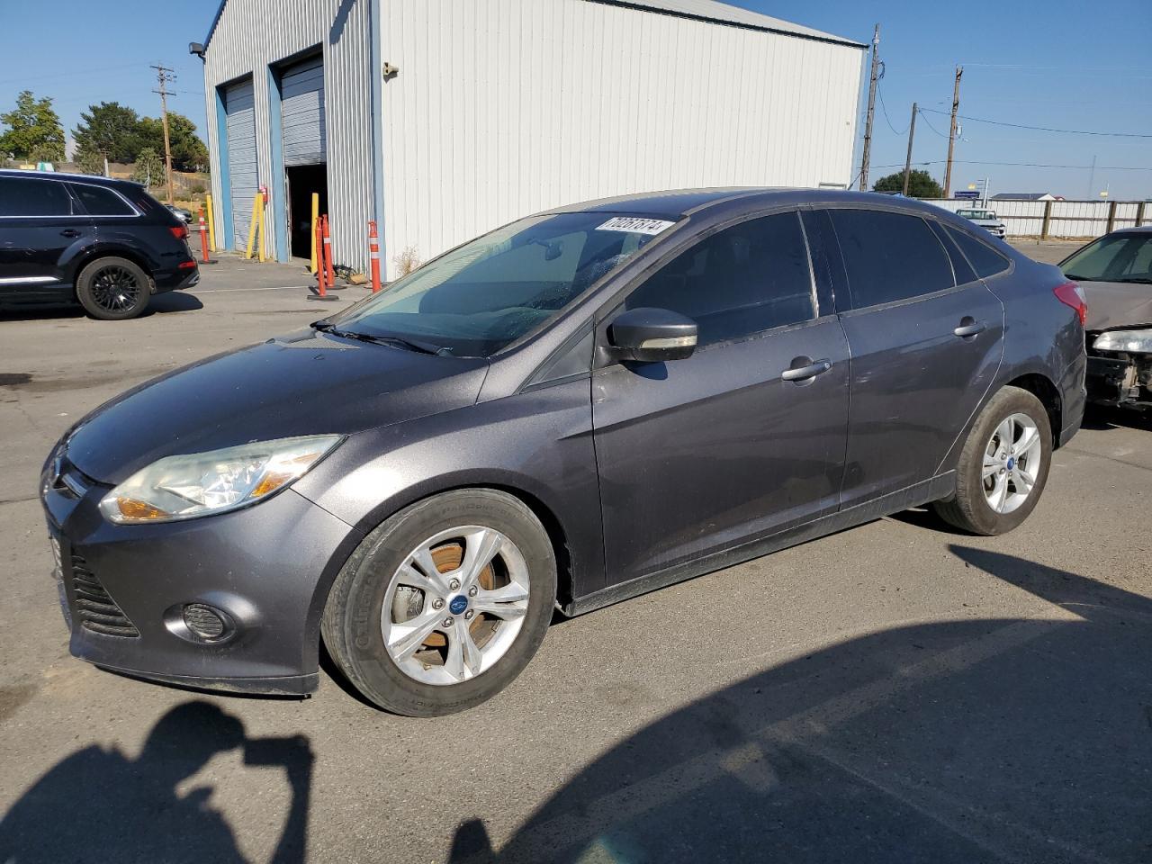 FORD FOCUS SE 2013 charcoal sedan 4d gas 1FADP3F29DL245235 photo #1