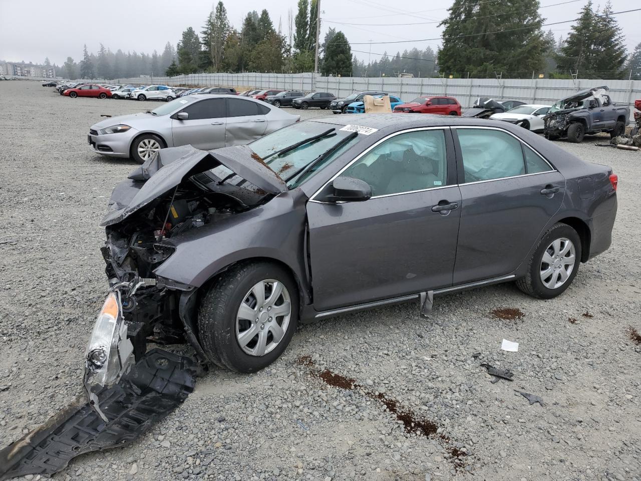 TOYOTA CAMRY L 2014 gray  gas 4T4BF1FK2ER378179 photo #1