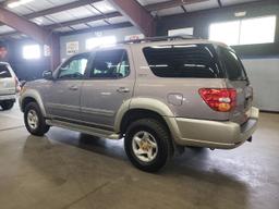 TOYOTA SEQUOIA SR 2002 silver 4dr spor gas 5TDBT44A62S101778 photo #3