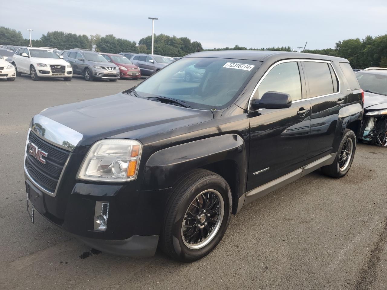 GMC TERRAIN SL 2013 black 4dr spor flexible fuel 2GKFLREK1D6335060 photo #1