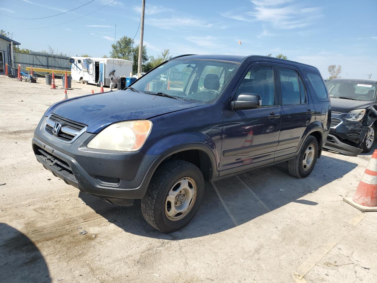 HONDA CR-V LX 2004 blue  gas SHSRD684X4U200115 photo #1