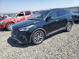 HYUNDAI SANTA FE S 2017 black  gas KM8SNDHF2HU182584 photo #2