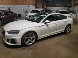 AUDI A5 PREMIUM 2021 white  gas WAUDACF57MA059336 photo #2