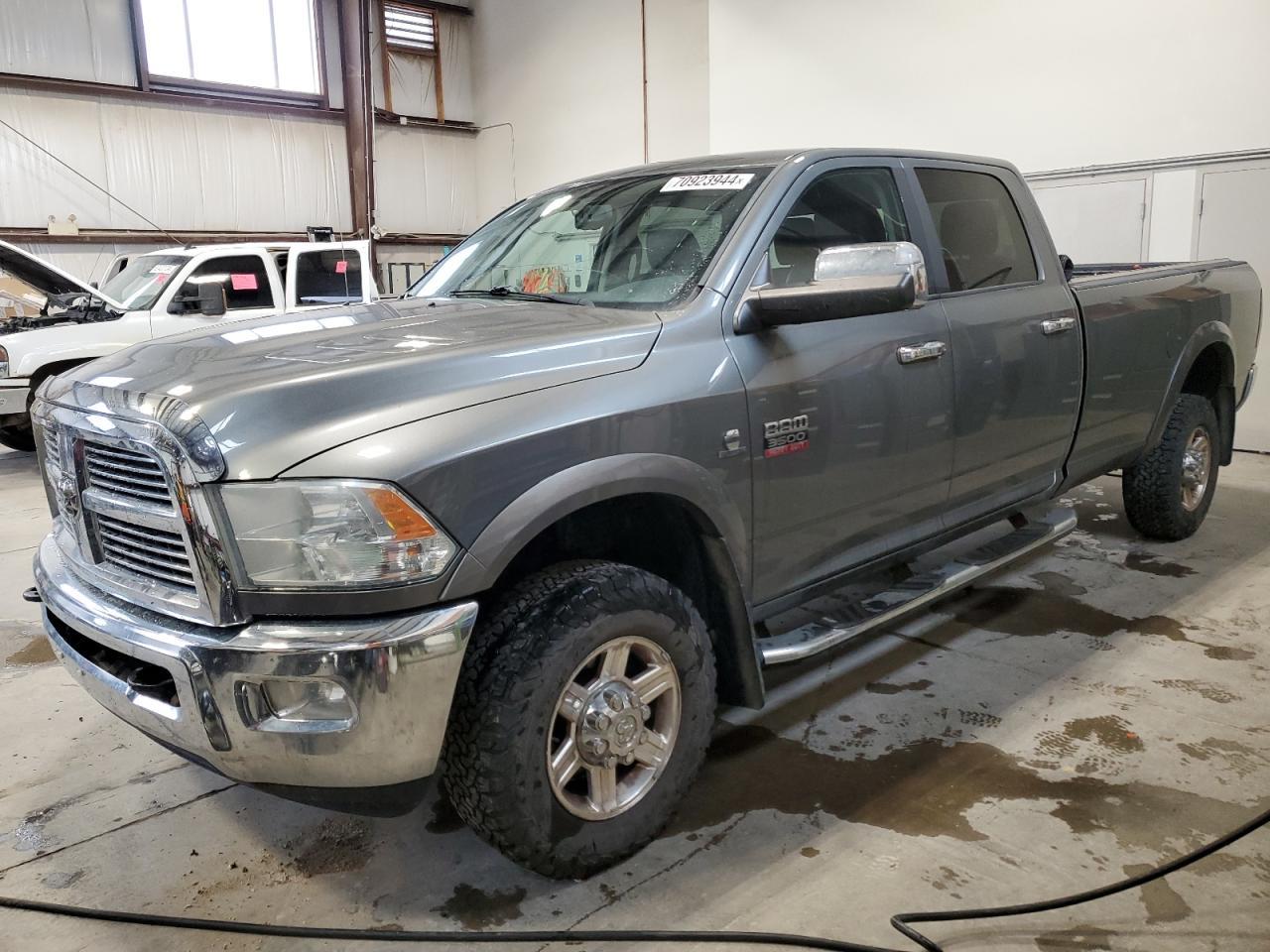 DODGE RAM 3500 2011 gray crew pic diesel 3D73Y3CL1BG627937 photo #1