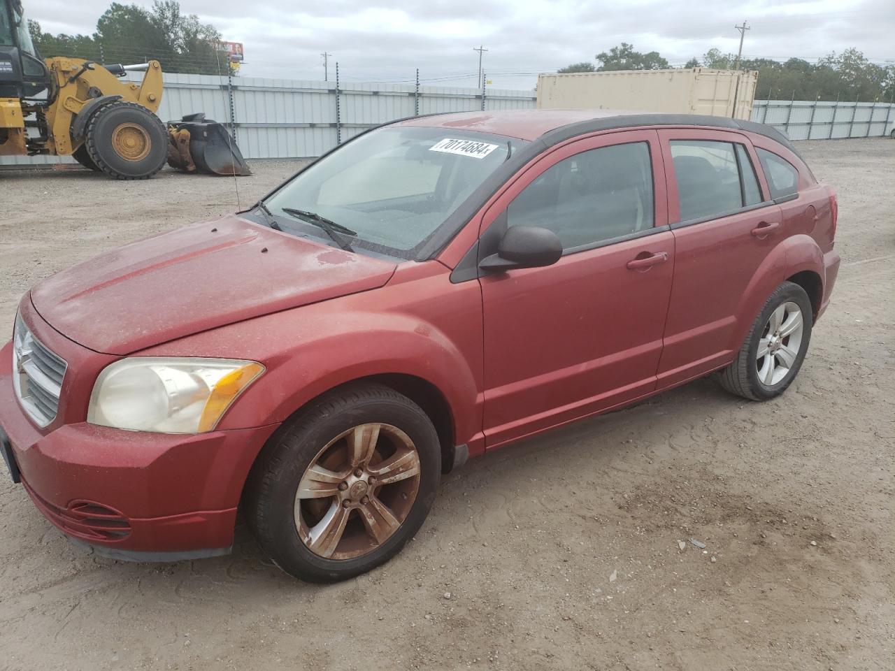 DODGE CALIBER SX 2010 red hatchbac gas 1B3CB4HA7AD586204 photo #1