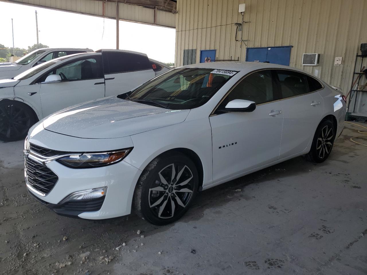 CHEVROLET MALIBU LS 2020 white  gas 1G1ZB5ST2LF116042 photo #1