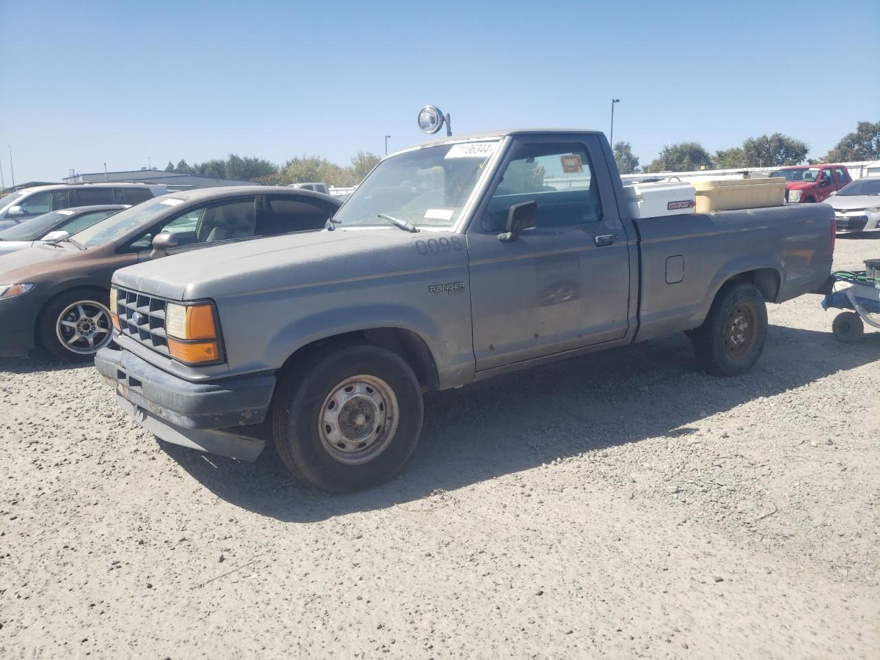 FORD RANGER 1992 gray pickup gas 1FTCR10UXNTA63429 photo #1