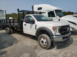 FORD F550 SUPER 2021 white  gas 1FDUF5GN5MDA09494 photo #2