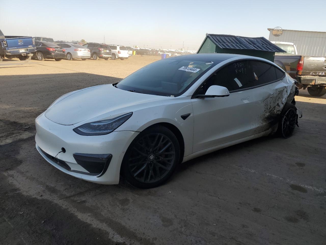 TESLA MODEL 3 2020 white  electric 5YJ3E1EC3LF642287 photo #1