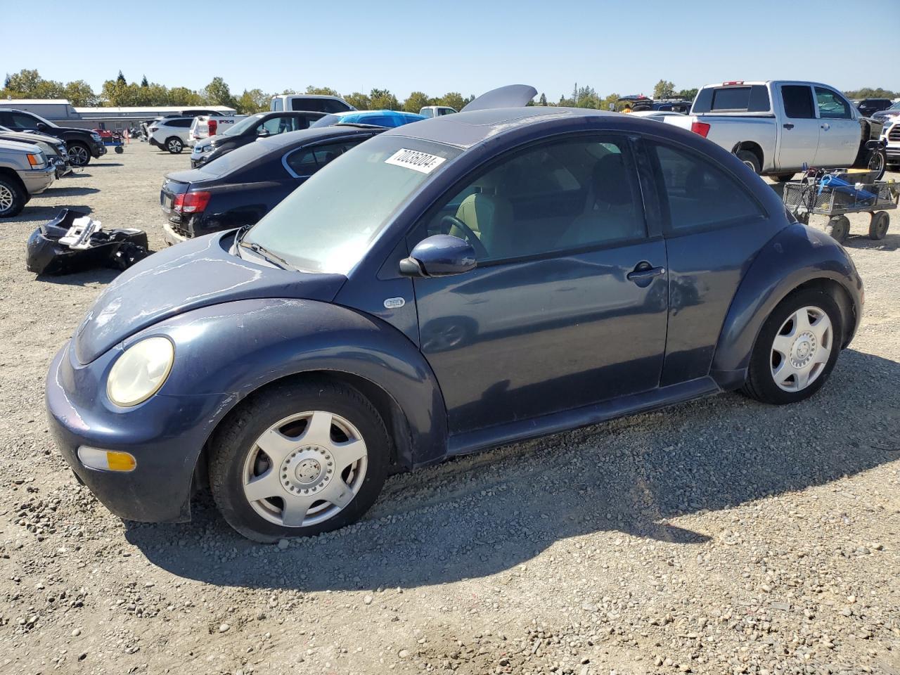 VOLKSWAGEN NEW BEETLE 2001 blue  gas 3VWCK21C81M441561 photo #1