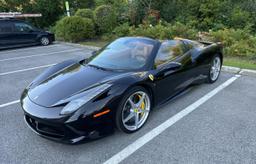 FERRARI 458 SPIDER 2015 black converti gas ZFF68NHA2F0205777 photo #3