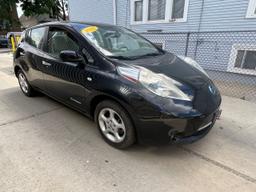 NISSAN LEAF SV 2012 black hatchbac electric JN1AZ0CPXCT016229 photo #2