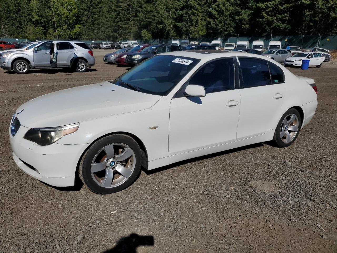 BMW 525 I 2006 white  gas WBANE53596CK85474 photo #1