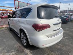 INFINITI QX80 2014 white 4dr spor gas JN8AZ2ND2E9751559 photo #4