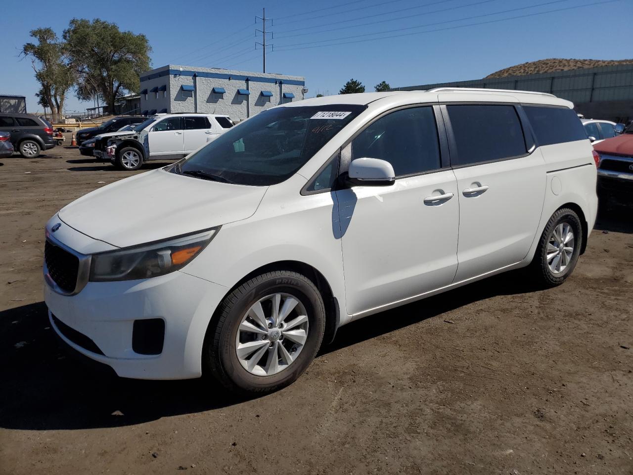 KIA SEDONA LX 2016 white sports v gas KNDMB5C16G6093952 photo #1