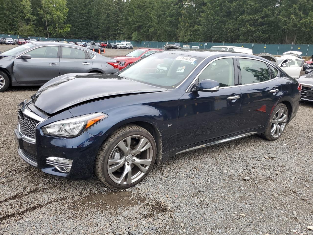 INFINITI Q70L 3.7 2016 blue  gas JN1BY1PR3GM720569 photo #1