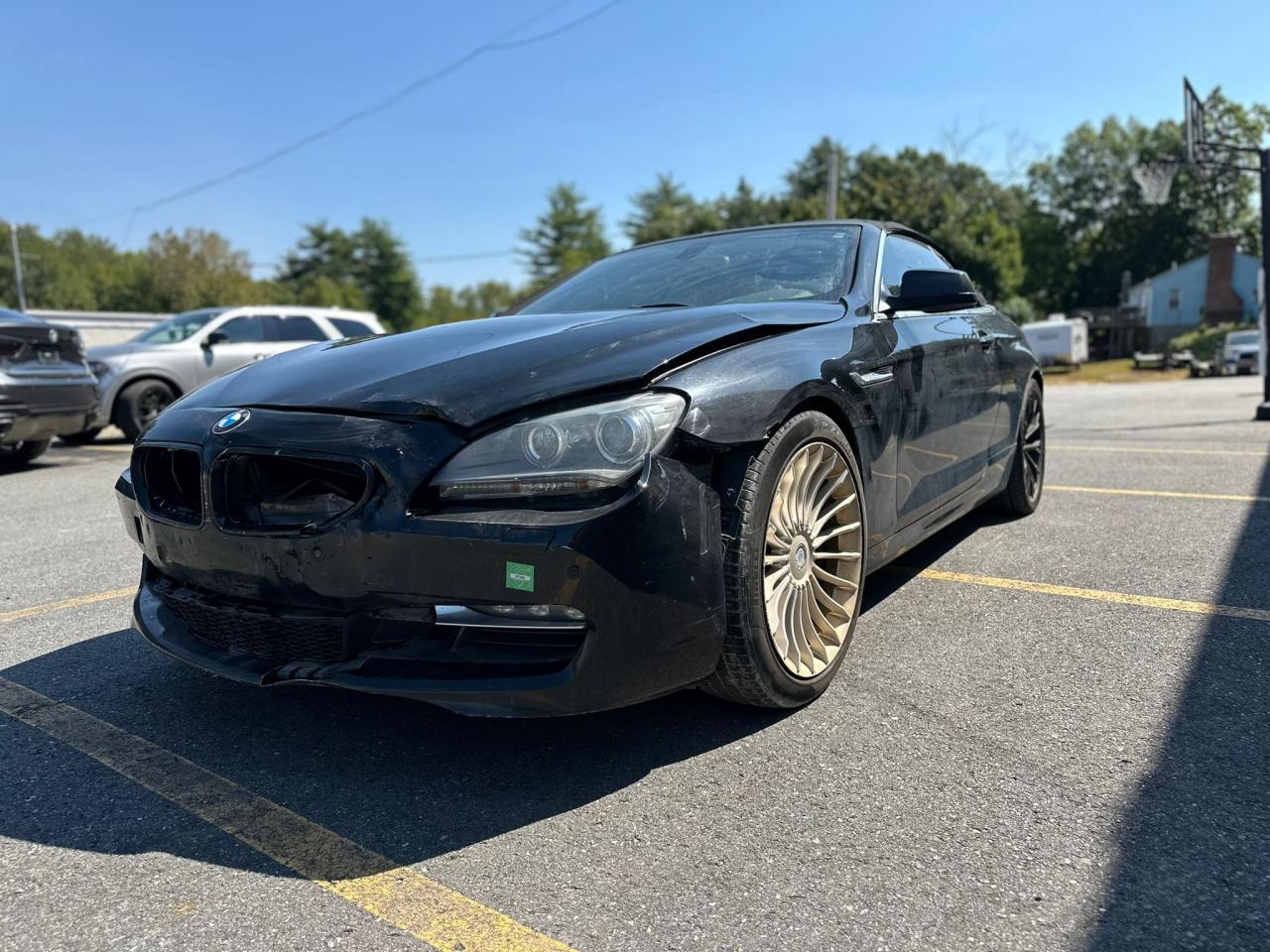 BMW 650 I 2012 black converti gas WBALZ3C54CDL70650 photo #1