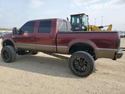 FORD F250 SUPER 2006 maroon crew pic diesel 1FTSW21P56EA48460 photo #3