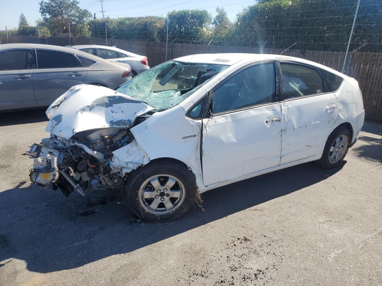 TOYOTA PRIUS 2009 white  hybrid engine JTDKB20U997885112 photo #1