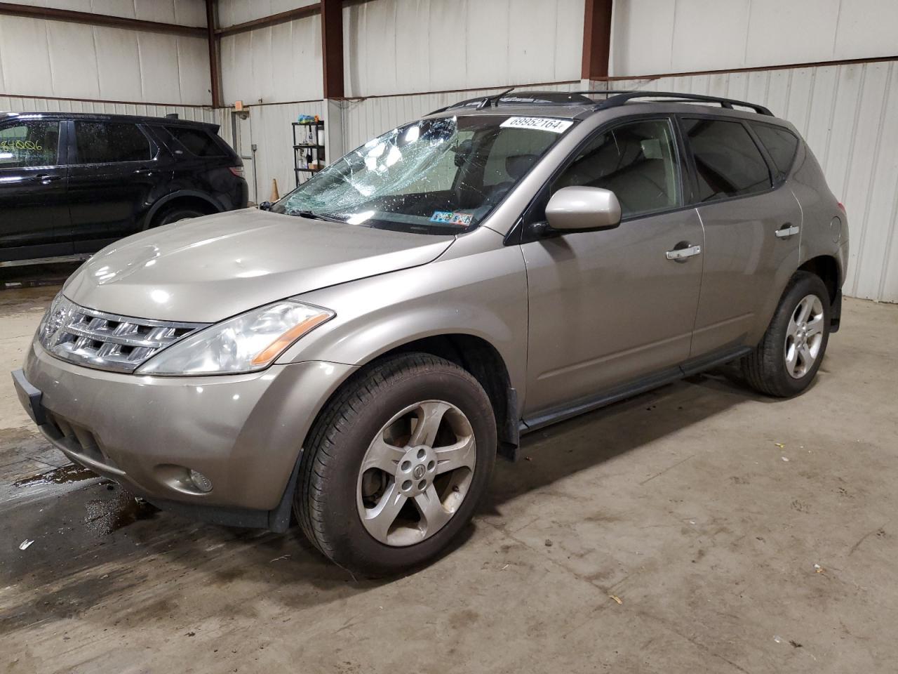 NISSAN MURANO SL 2004 beige  gas JN8AZ08W04W325547 photo #1