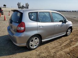 HONDA FIT S 2007 silver hatchbac gas JHMGD376X7S001877 photo #4