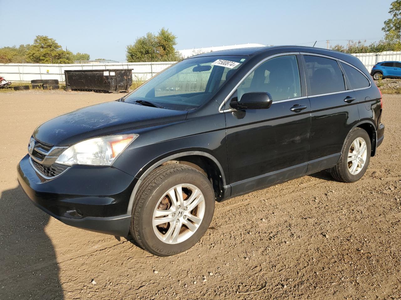 HONDA CR-V EXL 2010 black  gas 5J6RE4H70AL056225 photo #1