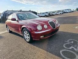 JAGUAR S-TYPE 2003 maroon sedan 4d gas SAJEA01T83FM46041 photo #3