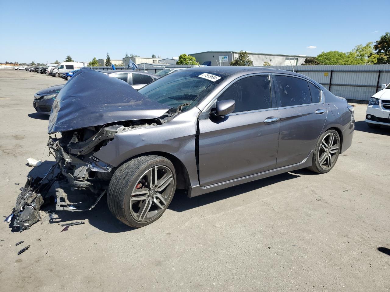 HONDA ACCORD SPO 2017 gray  gas 1HGCR2F57HA010937 photo #1