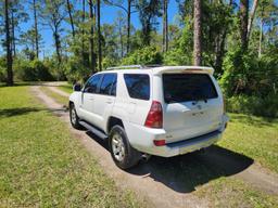 TOYOTA 4RUNNER SR 2005 white 4dr spor gas JTEZU14R858033407 photo #4