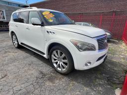 INFINITI QX80 2014 white 4dr spor gas JN8AZ2ND2E9751559 photo #2