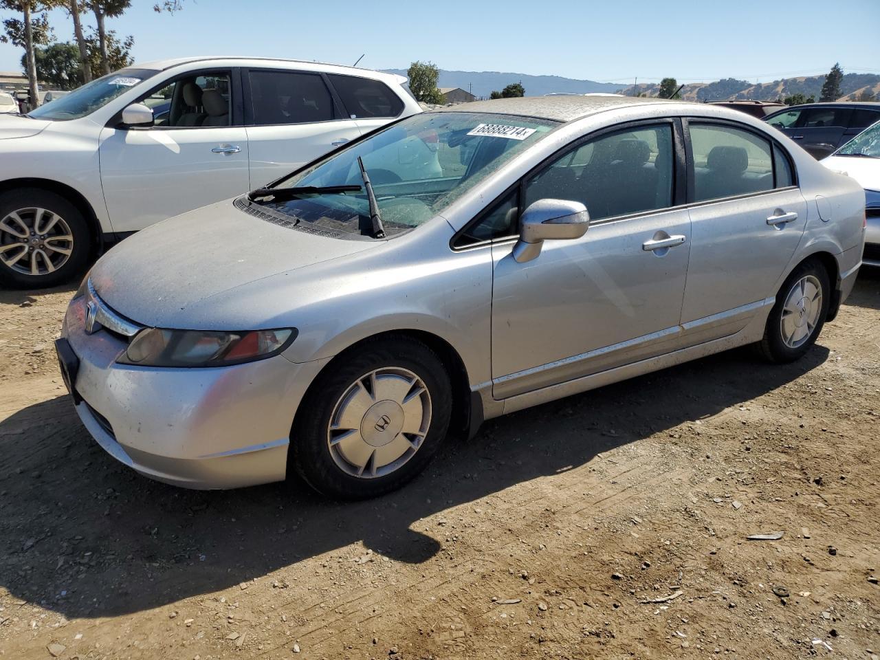 HONDA CIVIC HYBR 2006 silver  hybrid engine JHMFA36296S021099 photo #1